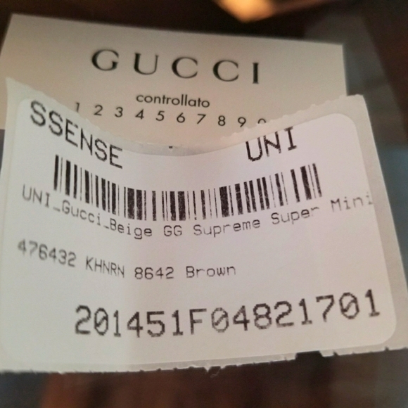***SOLD*** Gucci GG Supreme Super Mini Dionysus Bag - Picture 5 of 9